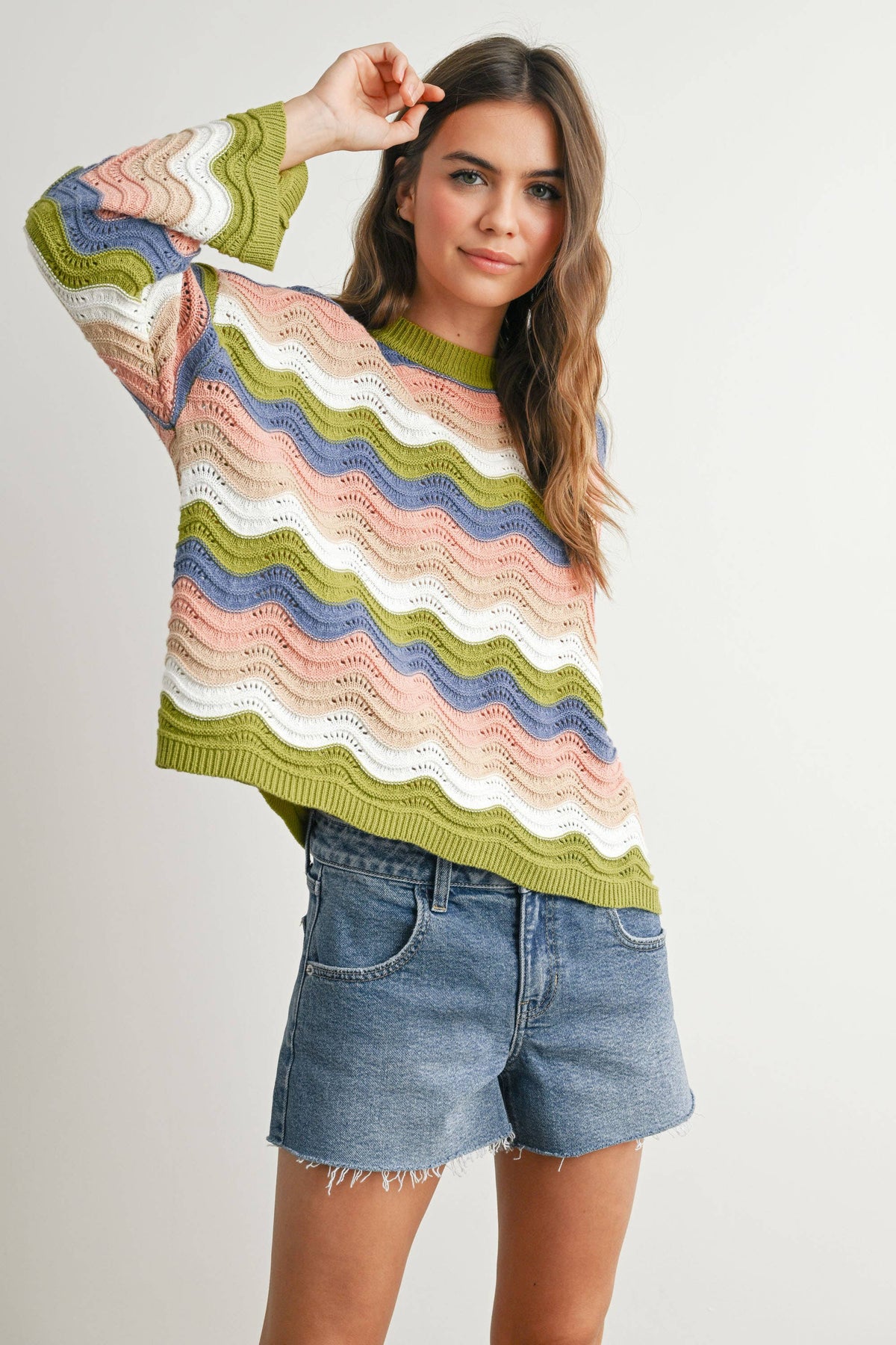 Color Block Sweater - BMW7639