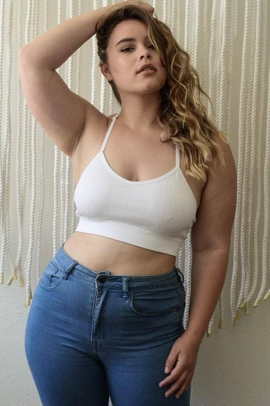 2/3X / Tattoo Bralette - White