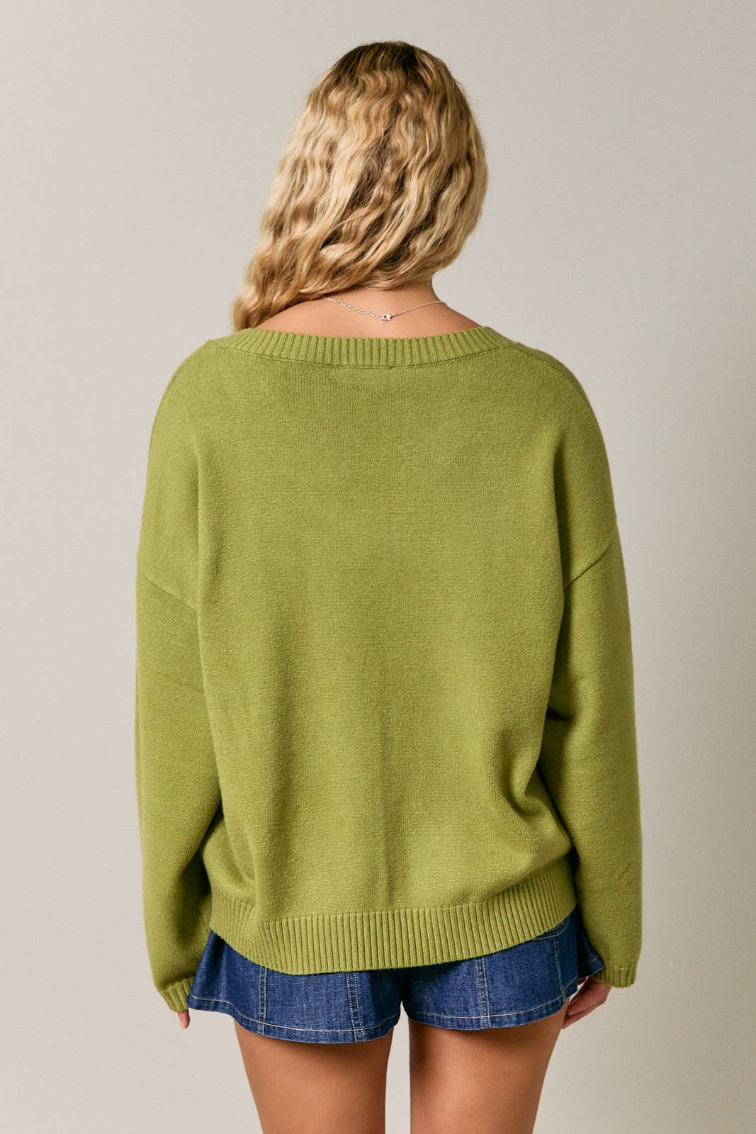V-Neck Oversized Sweater