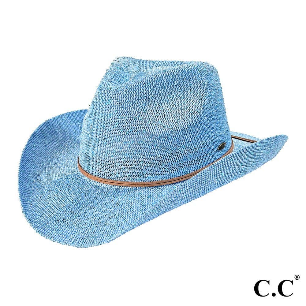 Sequin Cowboy Hat with Suede-Style Band