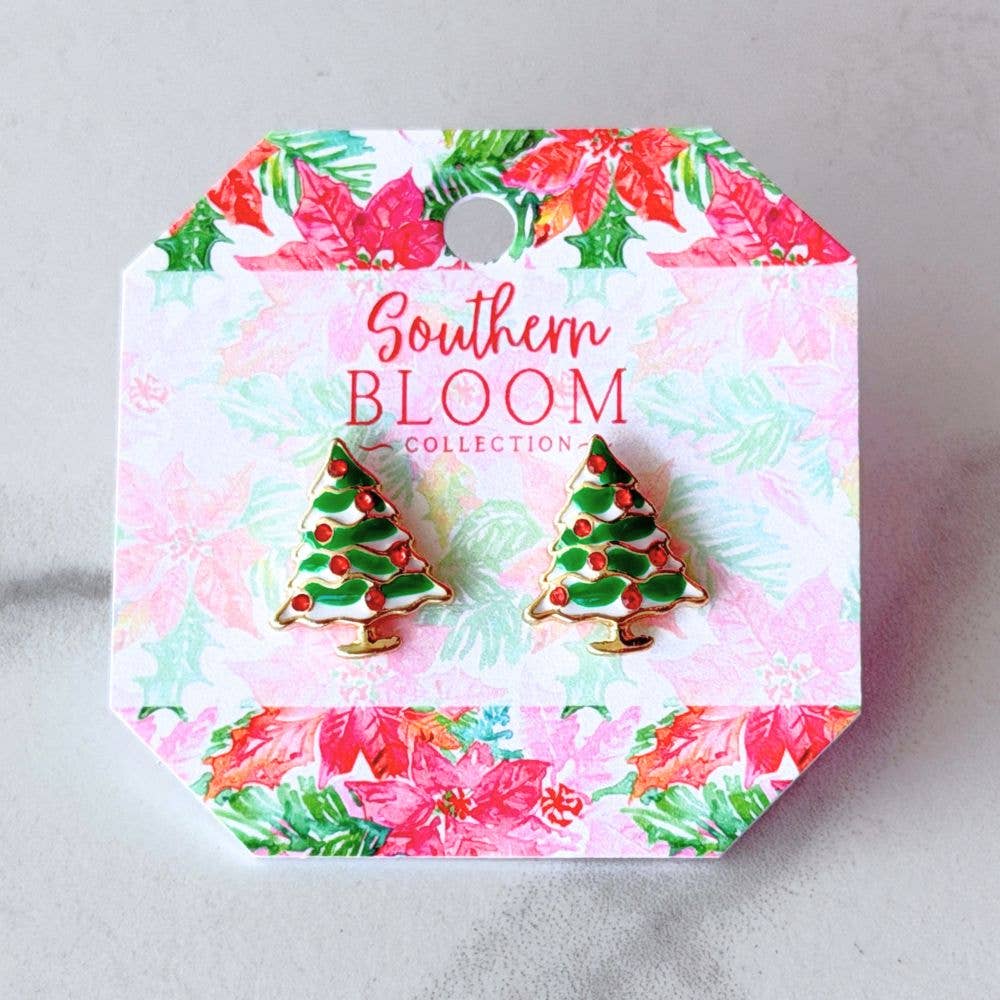 Mini Christmas Tree Stud