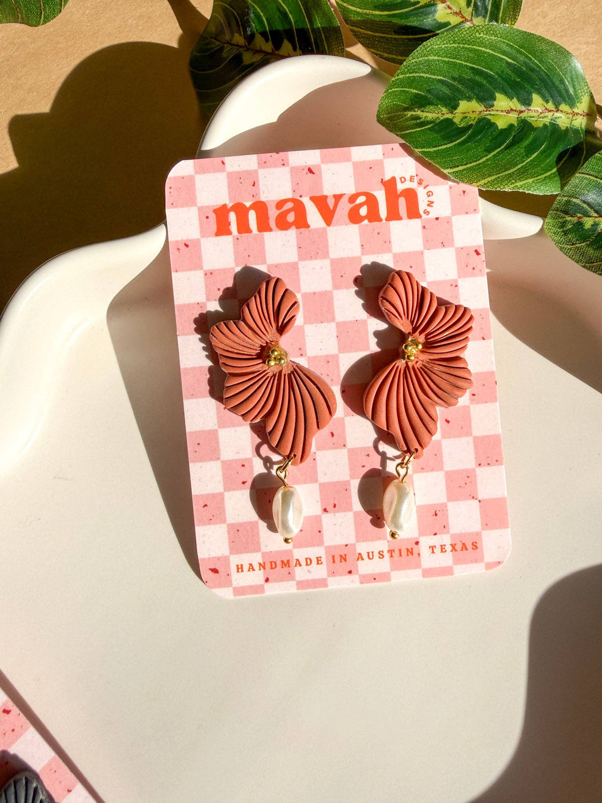 Floral Pearl Drop Earrings