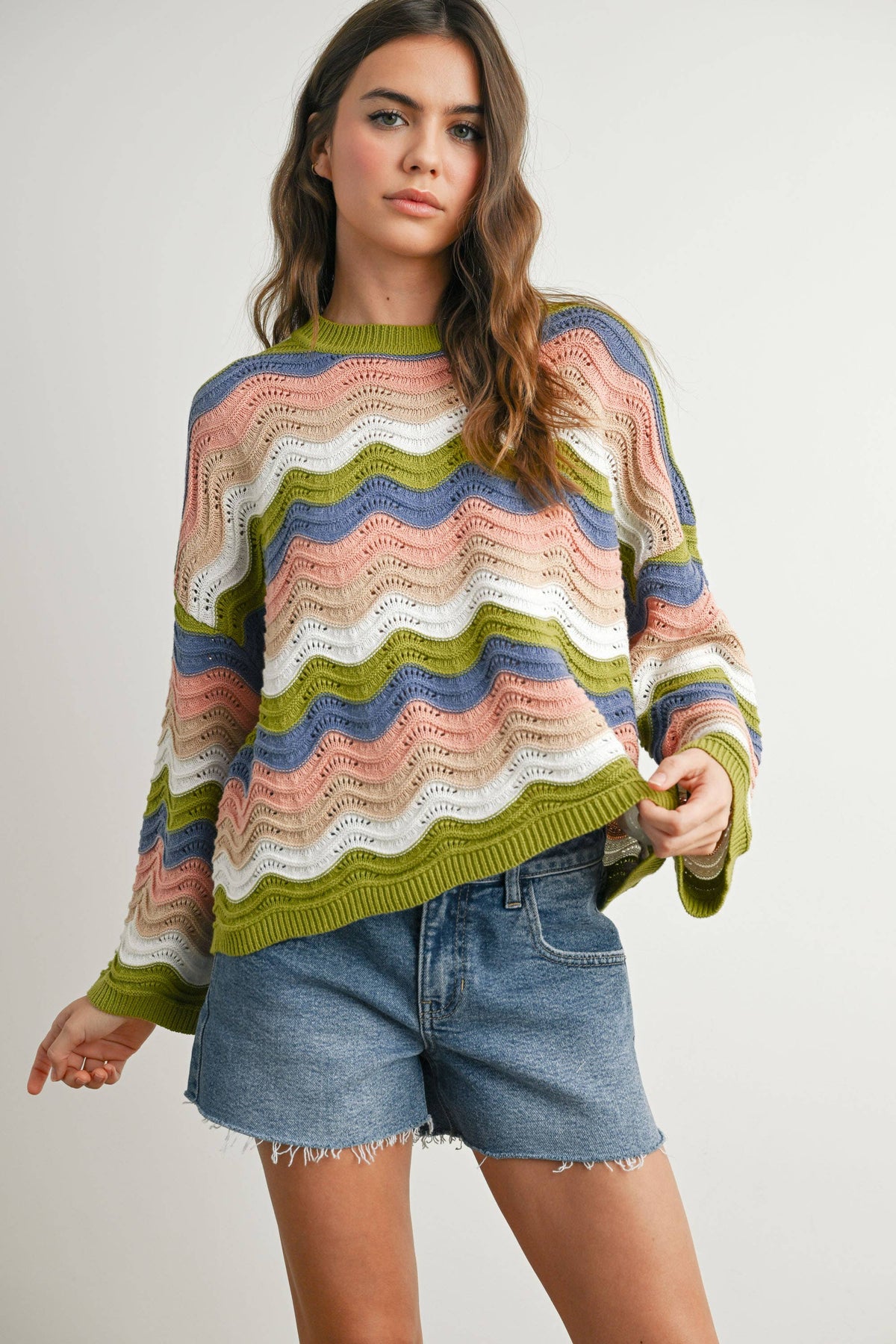 Color Block Sweater - BMW7639