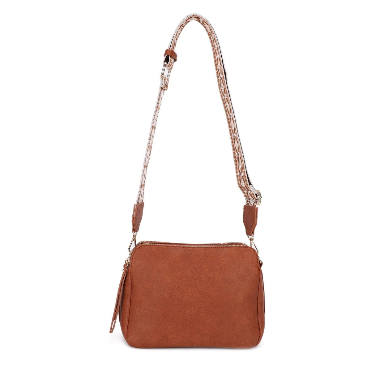 Mila Three-Compartment Crossbody Bag