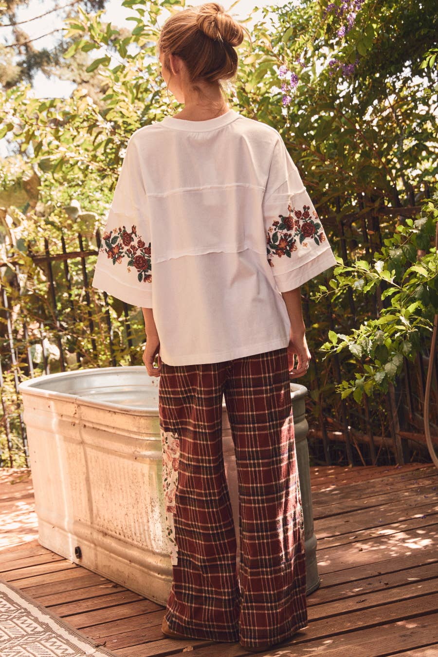 Floral Embroidered Knit Top