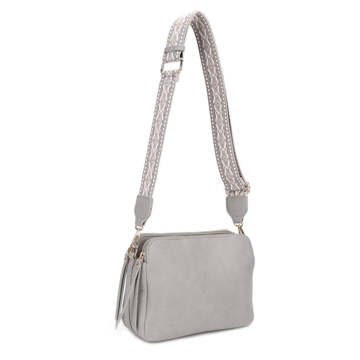 Mila Three-Compartment Crossbody Bag