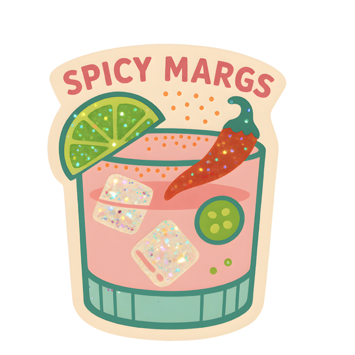Spicy Margarita Vinyl Sticker