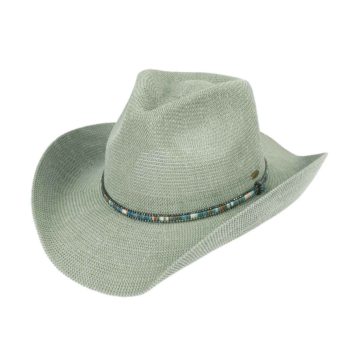 Sage Knit Cowboy Hat