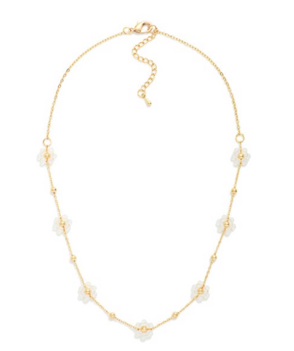 Beaded Flower Necklace