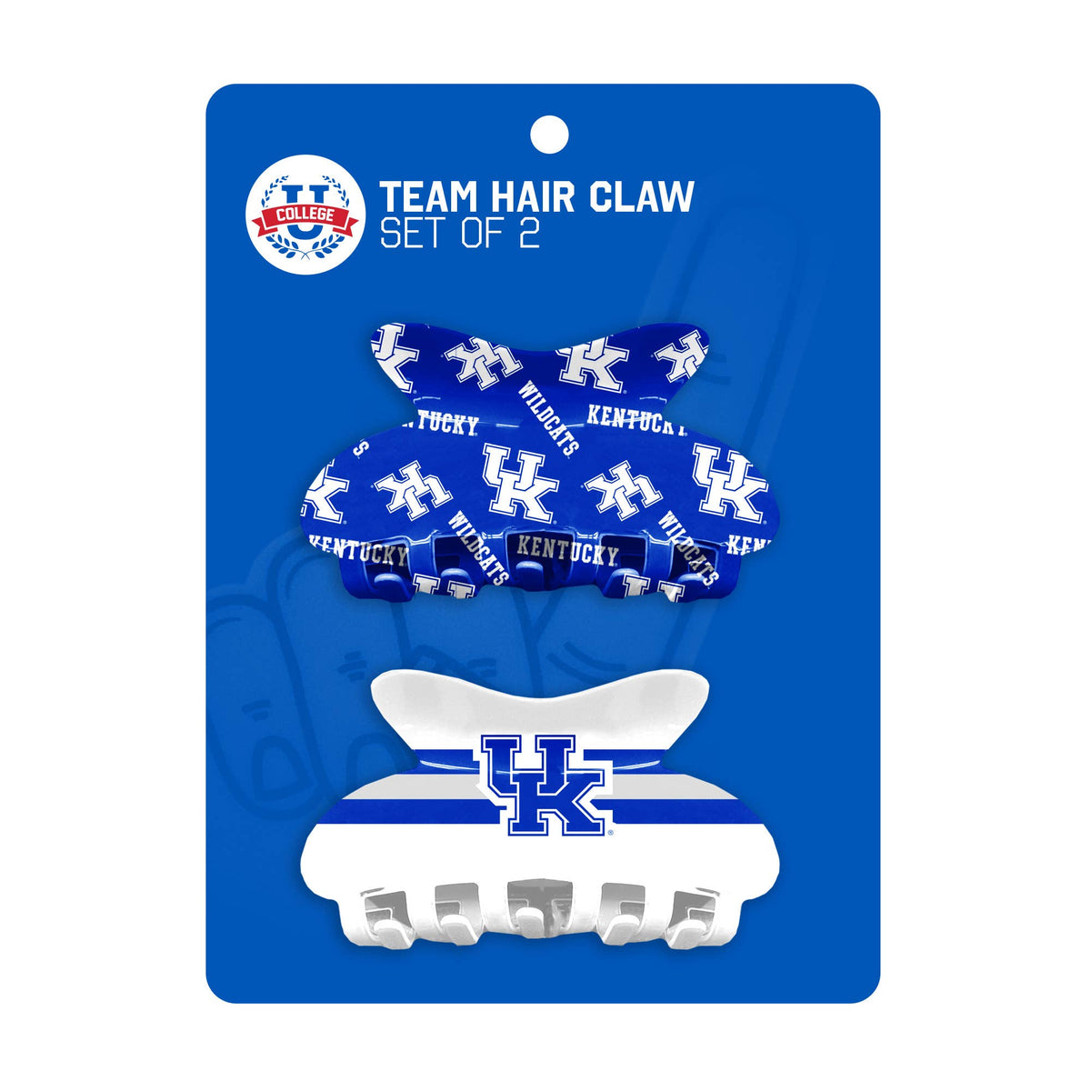 NCAA Kentucky Wildcats Team Hair Claw Set