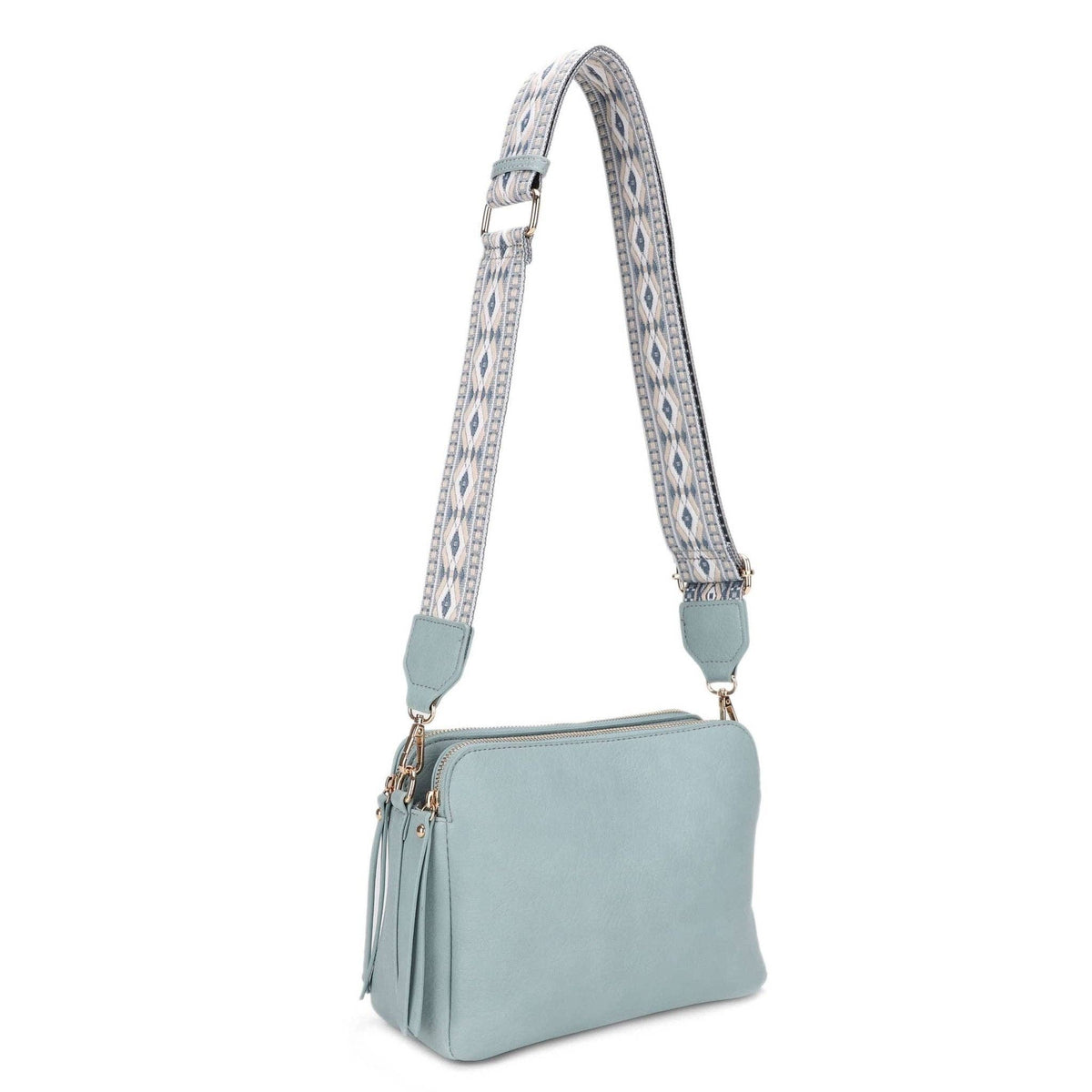 Mila Three-Compartment Crossbody Bag