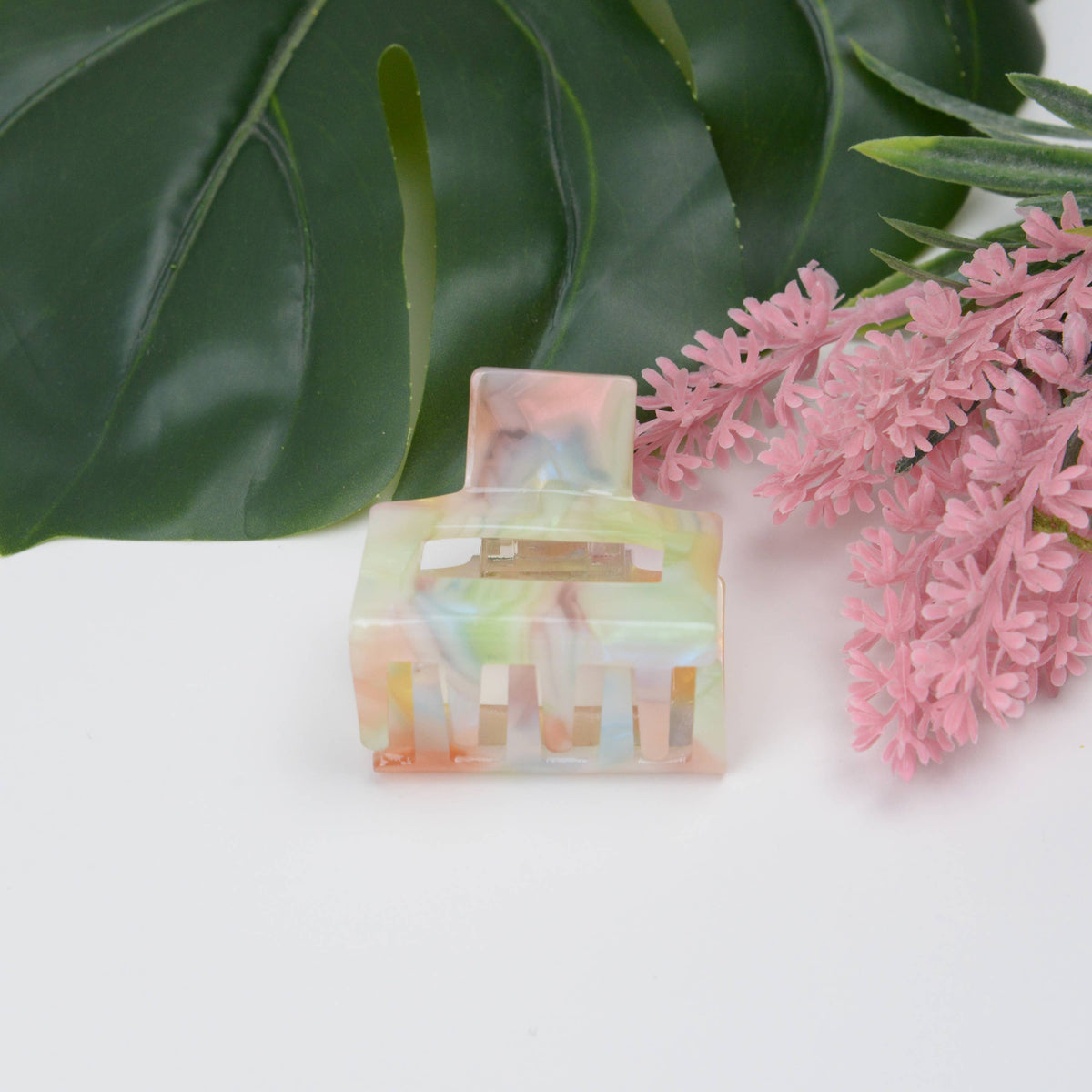 Magic color acetate large square Hair Claw Clip