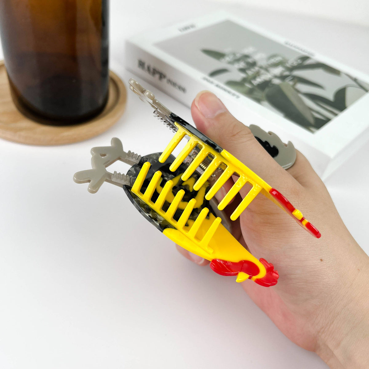 Rooster Claw Clips, Acetate Animal Hair Clip