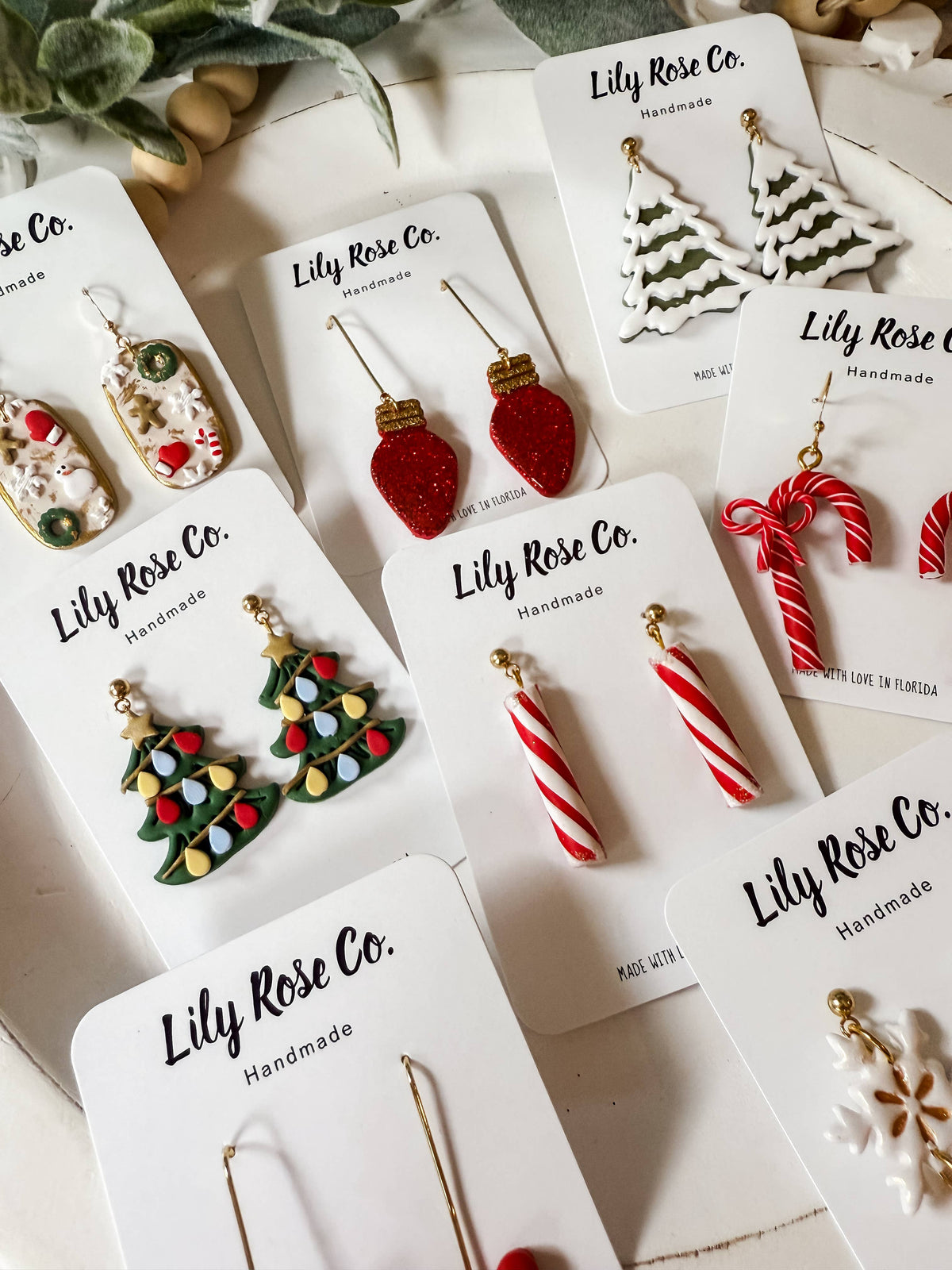 Red Glitter Christmas Bulbs
