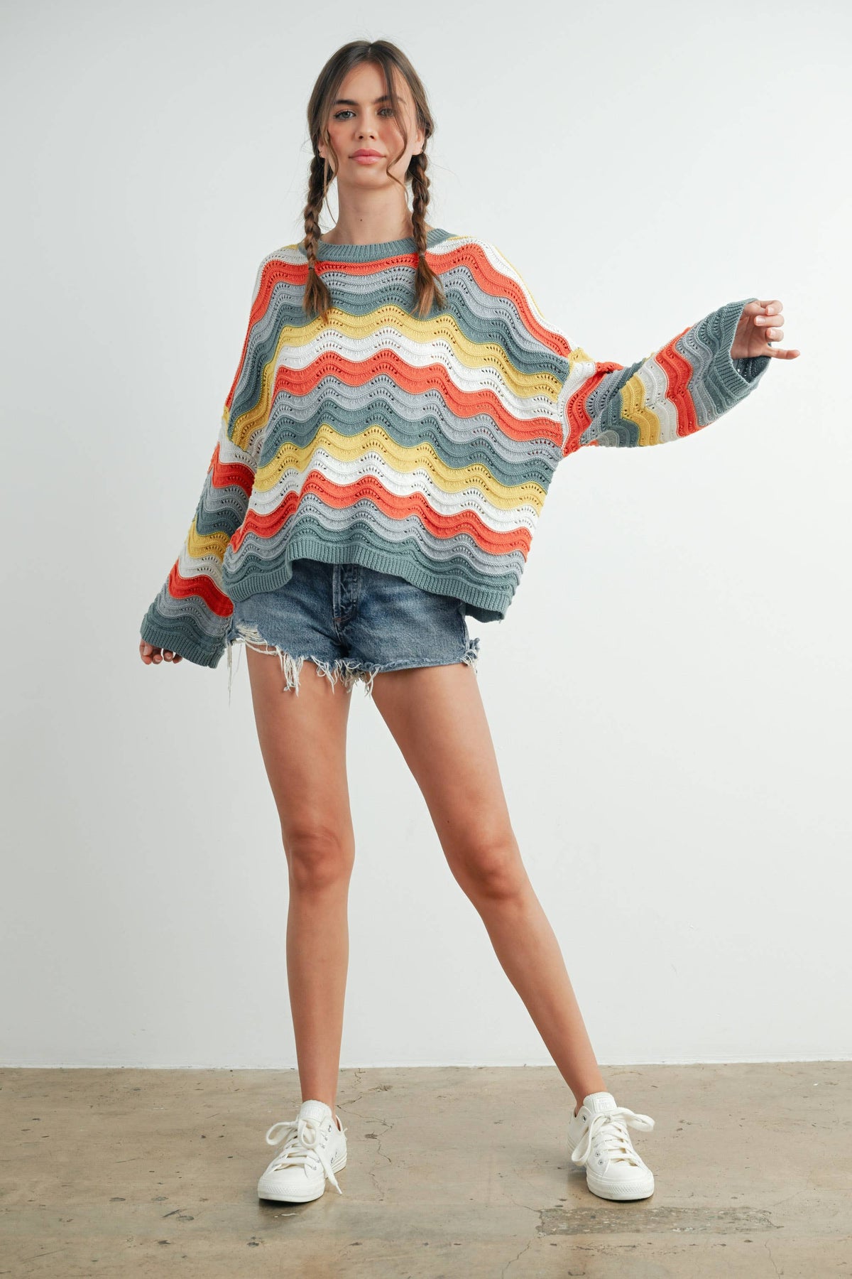 Color Block Sweater - BMW7639