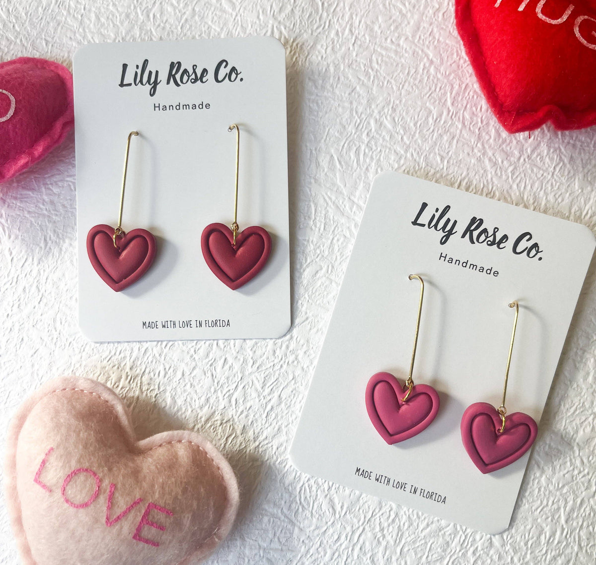 Heart Long Dangles