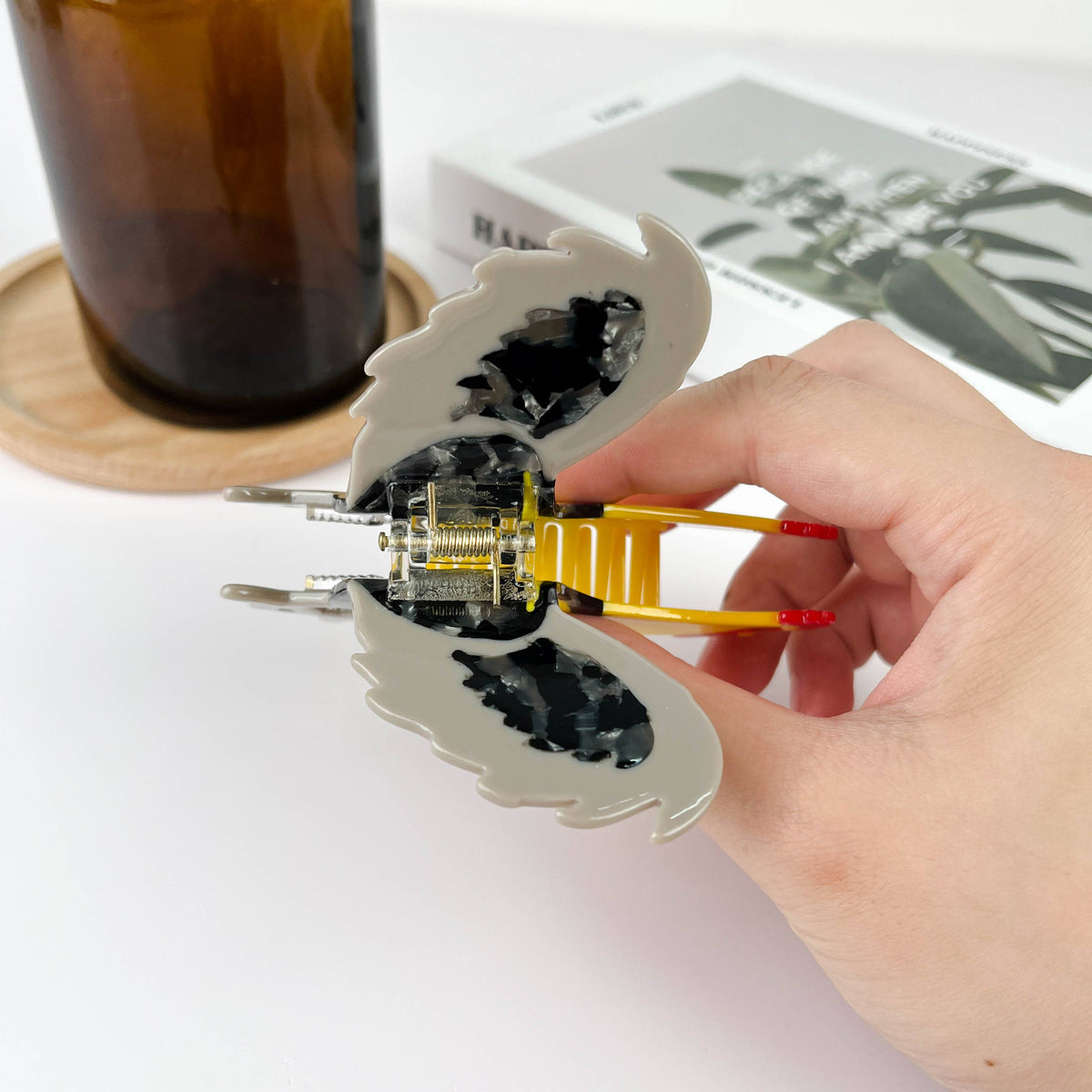 Rooster Claw Clips, Acetate Animal Hair Clip