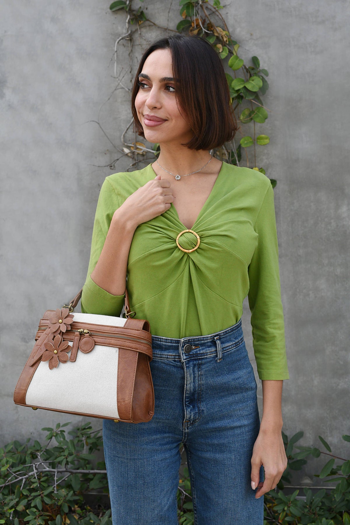 Emma Linen crossbody or backpack