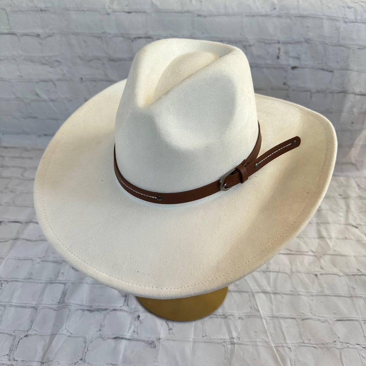 Vegan Suede Cattleman Cowboy Hat