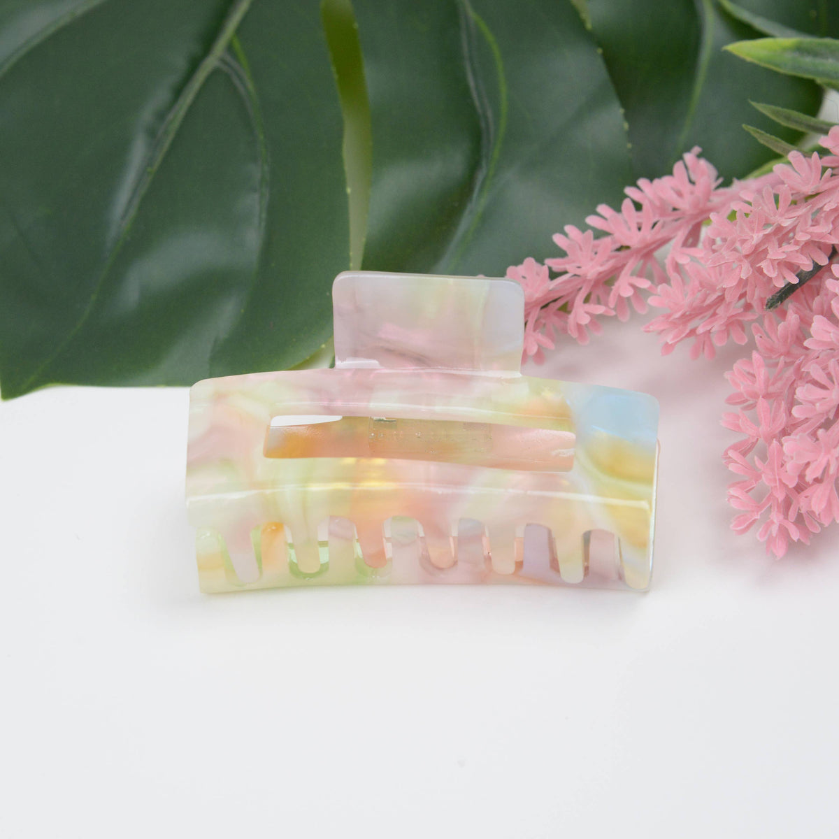 Magic color acetate large square Hair Claw Clip