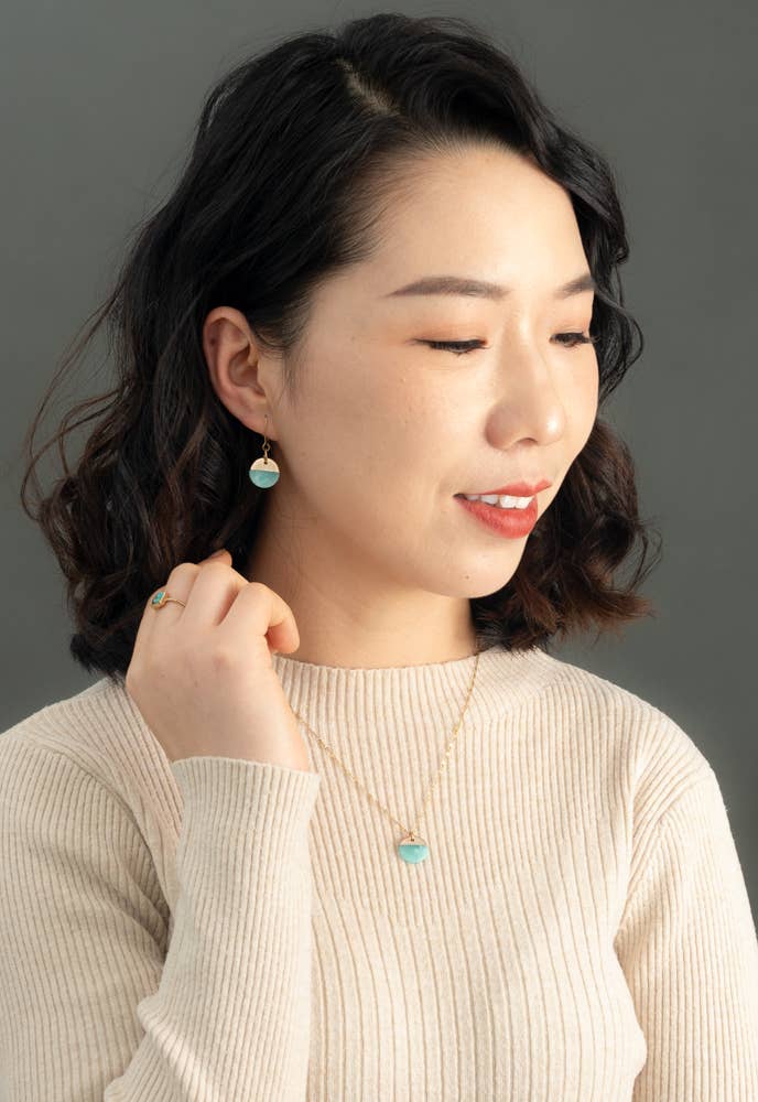 Refresh Earrings in Aqua
