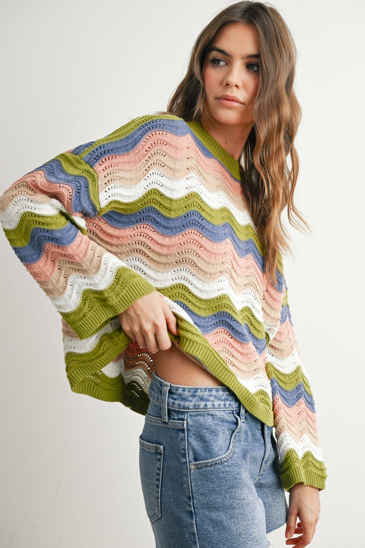 Color Block Sweater - BMW7639