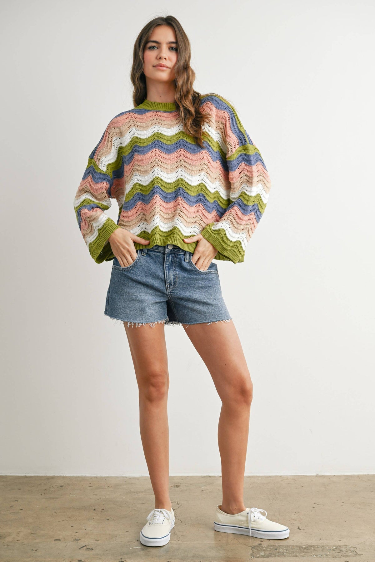 Color Block Sweater - BMW7639