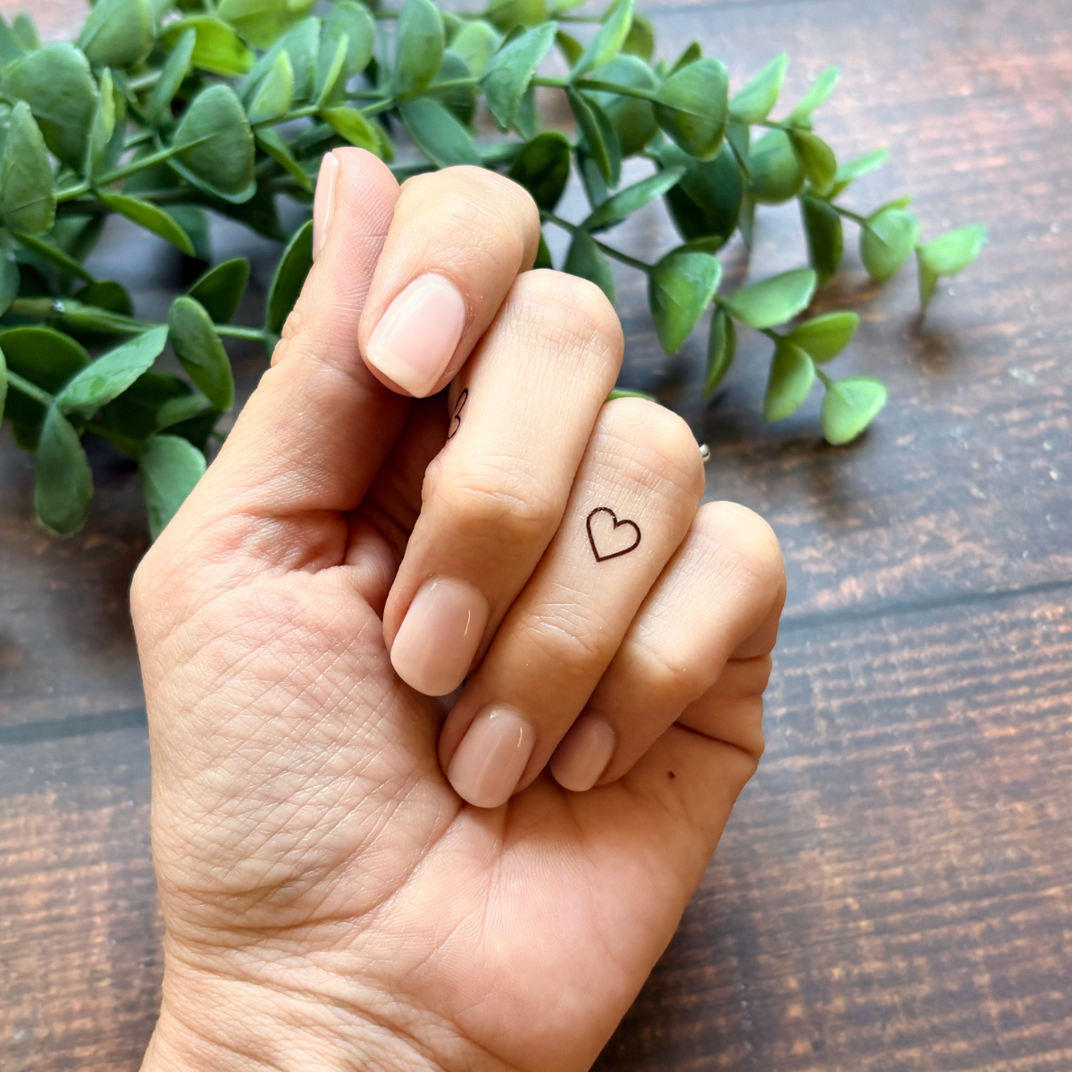 Mini Heart Temporary Tattoo Pack 🖤
