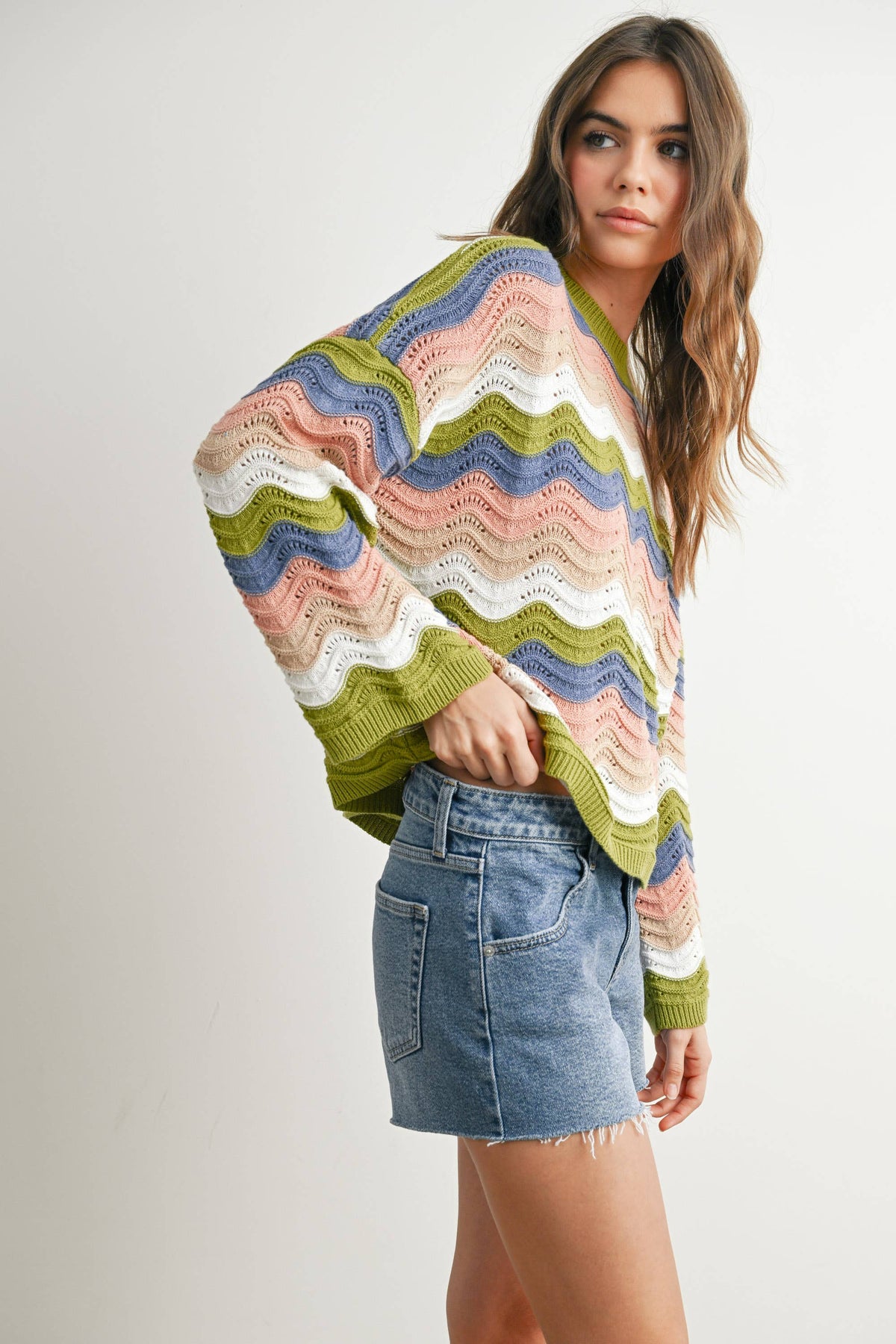 Color Block Sweater - BMW7639