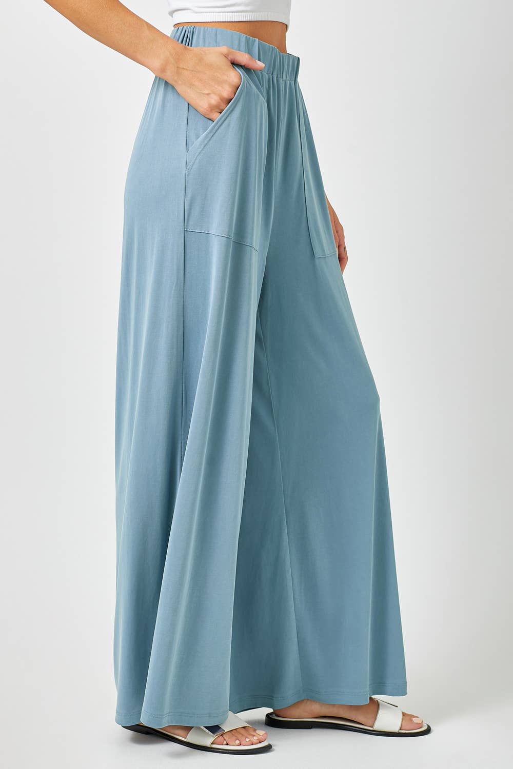 Modal Wide Leg Pants