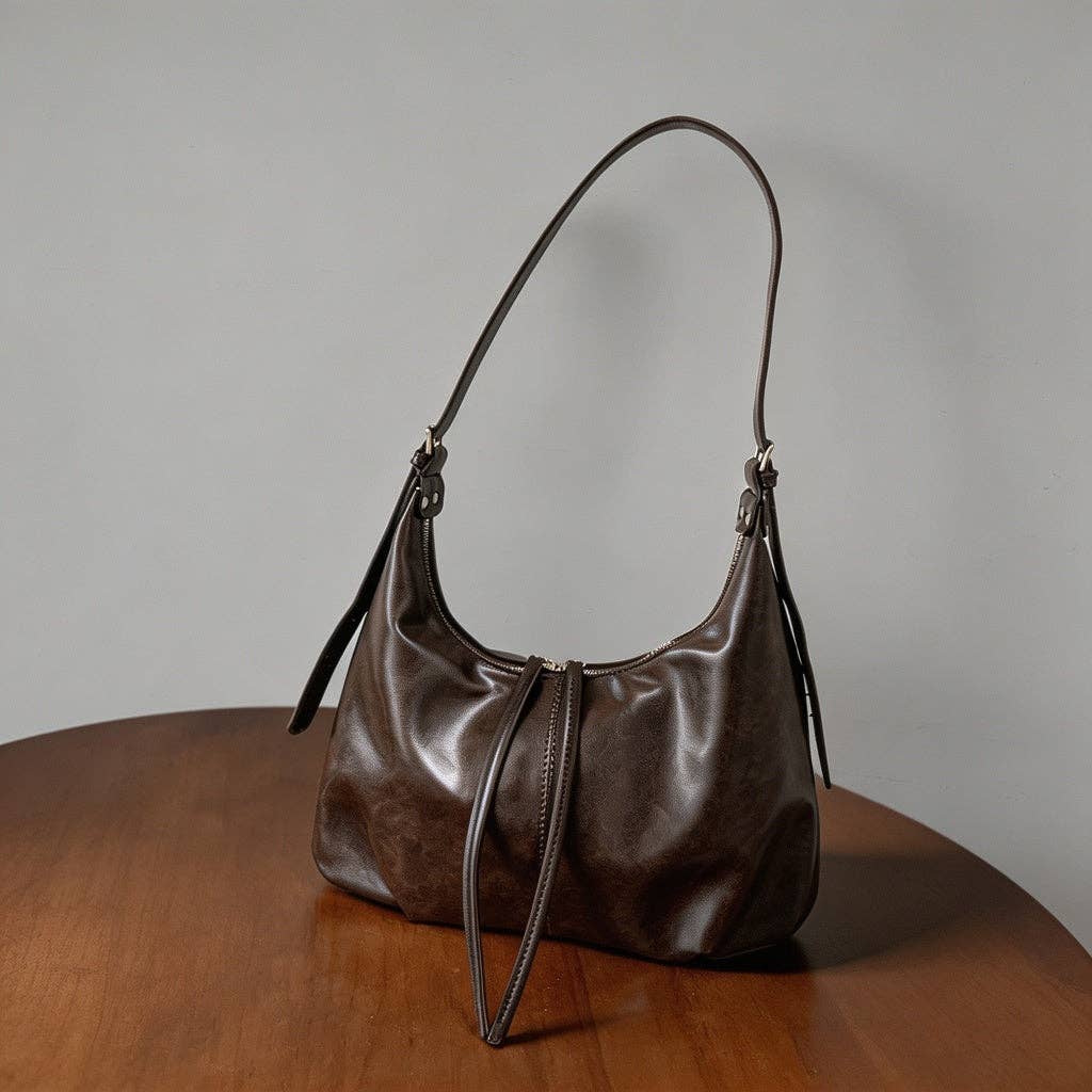 Brown Hobo Shoulder Bag