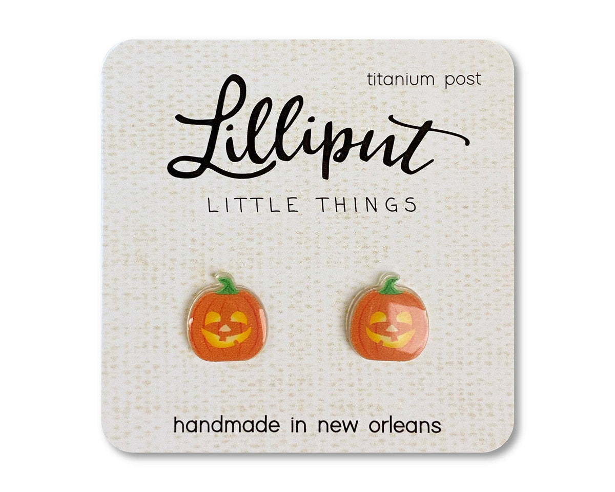Jack O' Lantern Earrings // Halloween Earrings