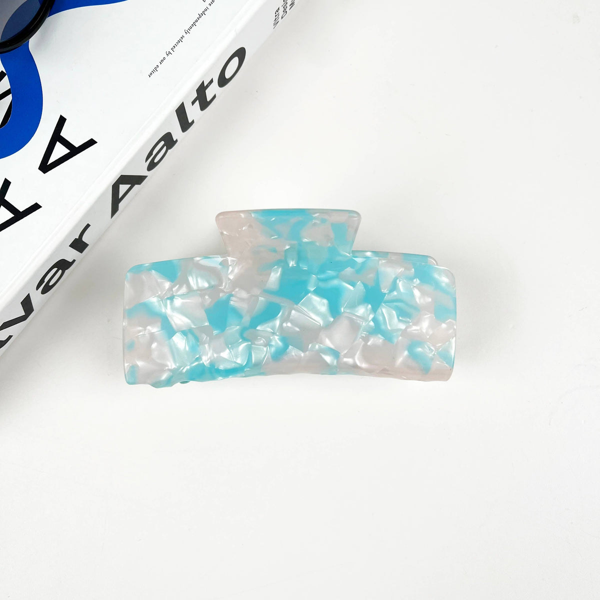 Acetate Colored Square Hair Clip Simple Claw Clips
