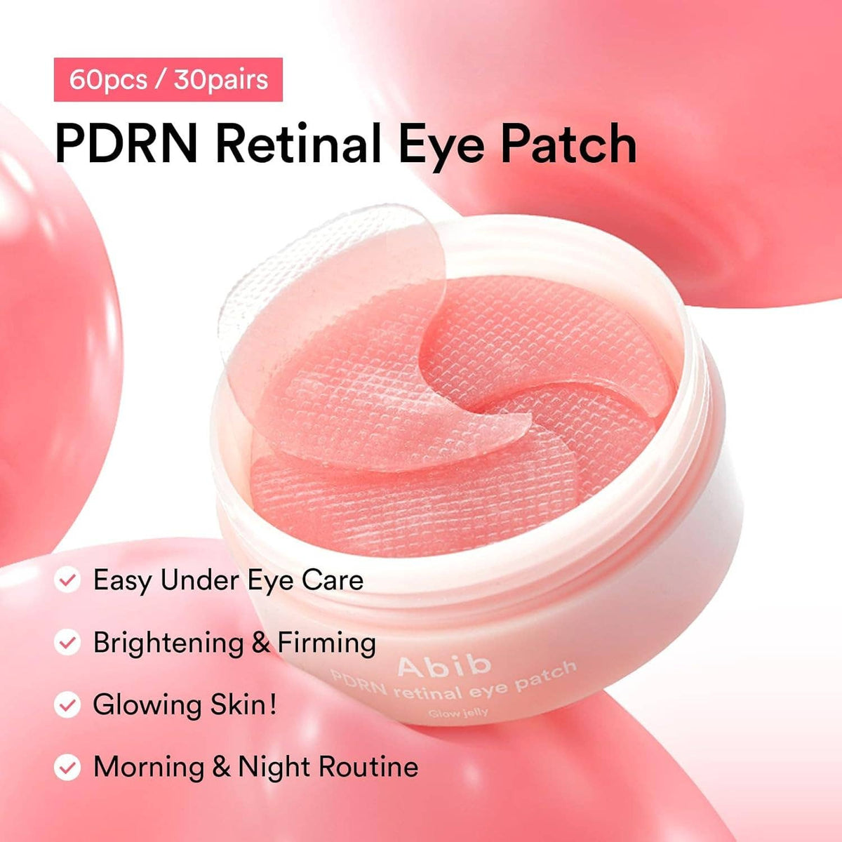 Abib PDRN Retinal Eye Patches for Rejuvenating & Puffy Eyes