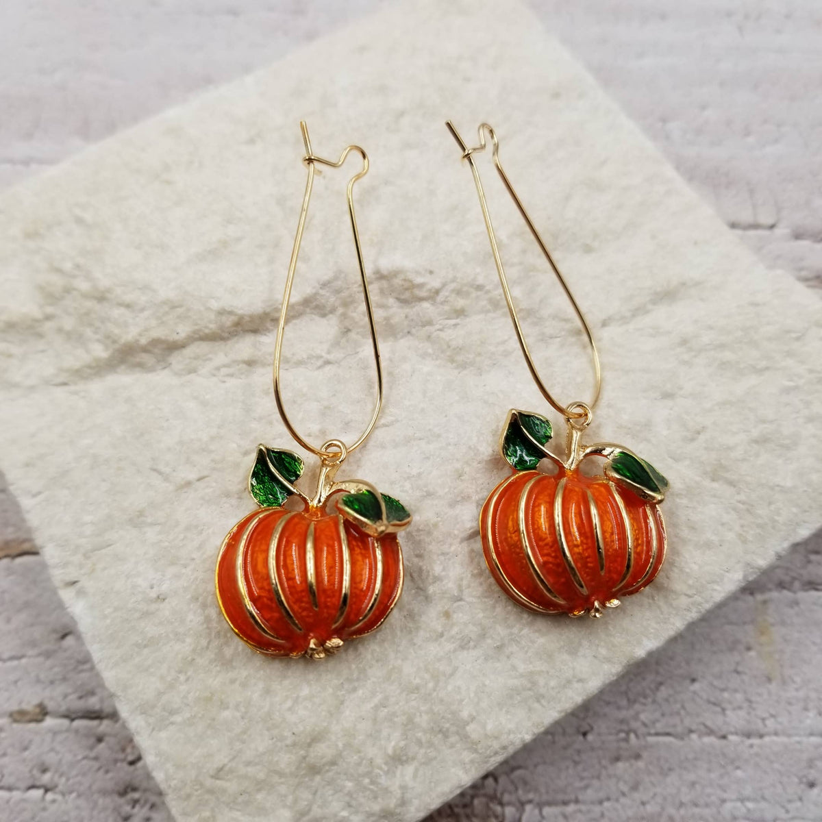 Autumn Harvest Pumpkin Earrings