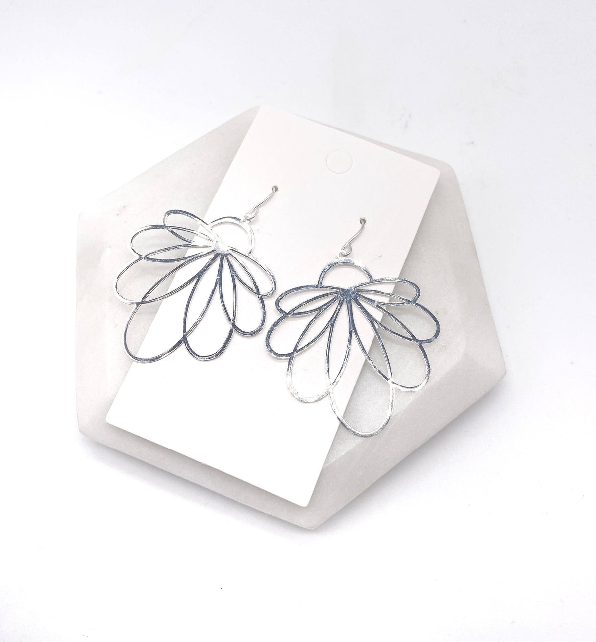 Silver Loopy Metal Earrings