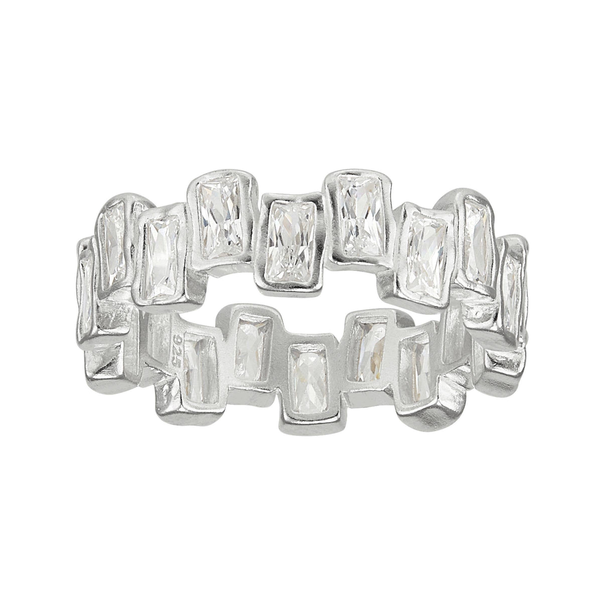 Silpada The Little Things Cubic Zirconia Ring in Silver Size 8