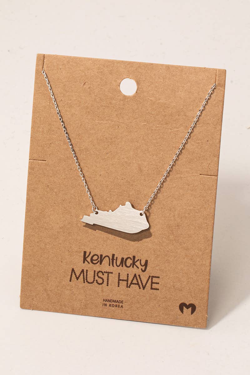 Kentucky State Pendant Necklace