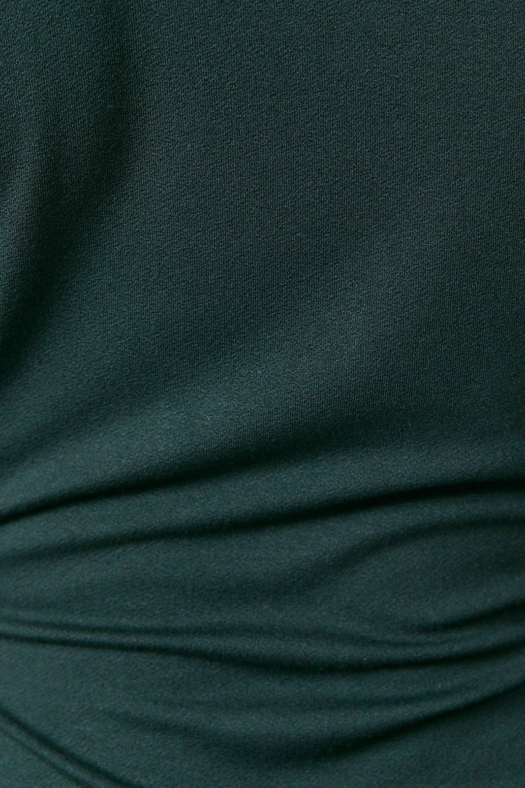 Boatneck Long Sleeve Asymmetric Pleats Side Tie Top