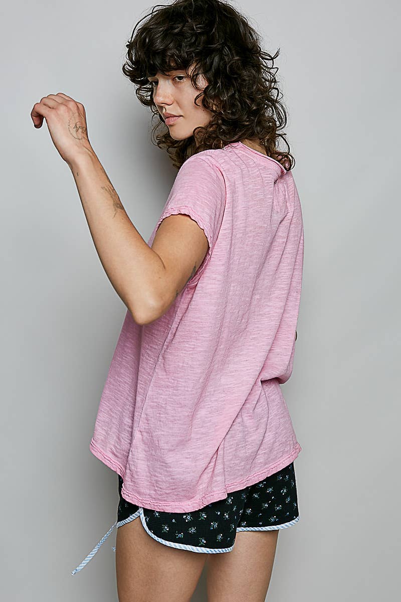 Everyday Lightweight Relaxed Fit Hand-Stitched Knit Top