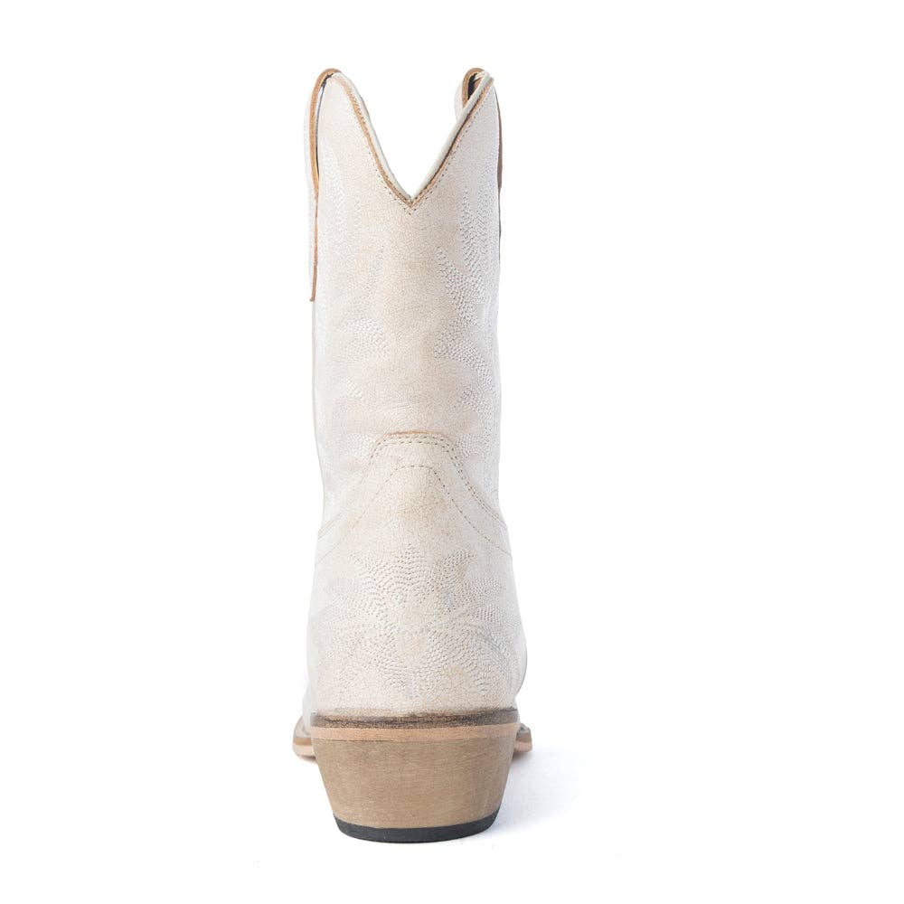 Desert Pearl Ankle Boots in Cream