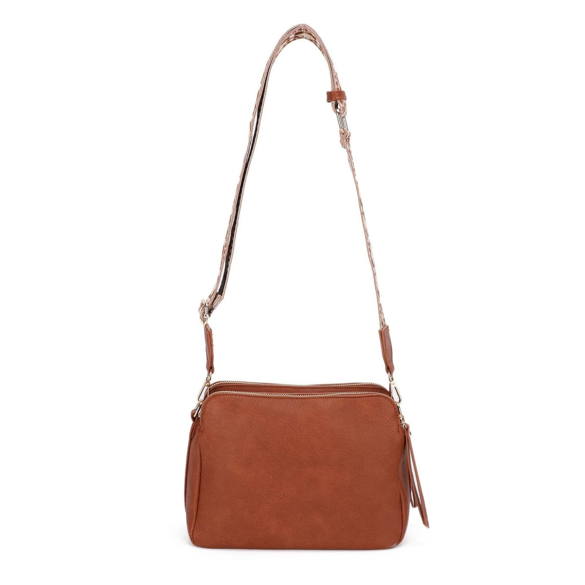 Mila Three-Compartment Crossbody Bag