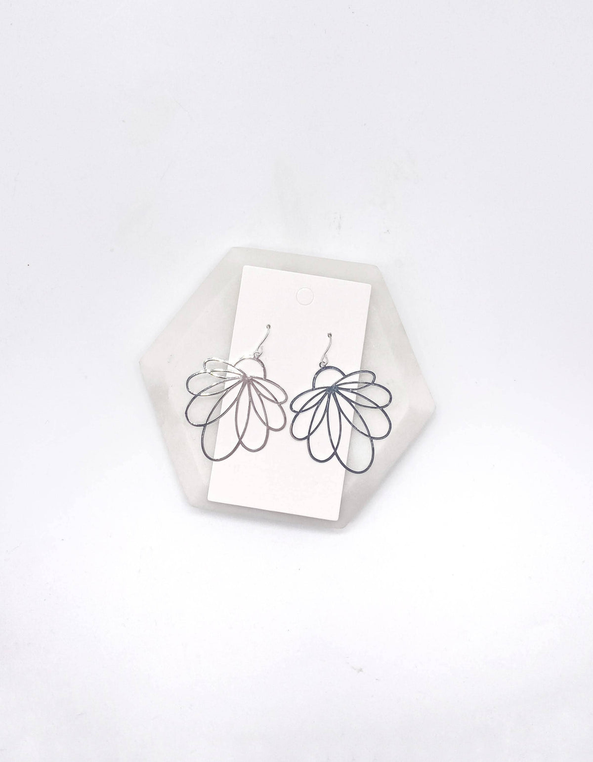 Silver Loopy Metal Earrings