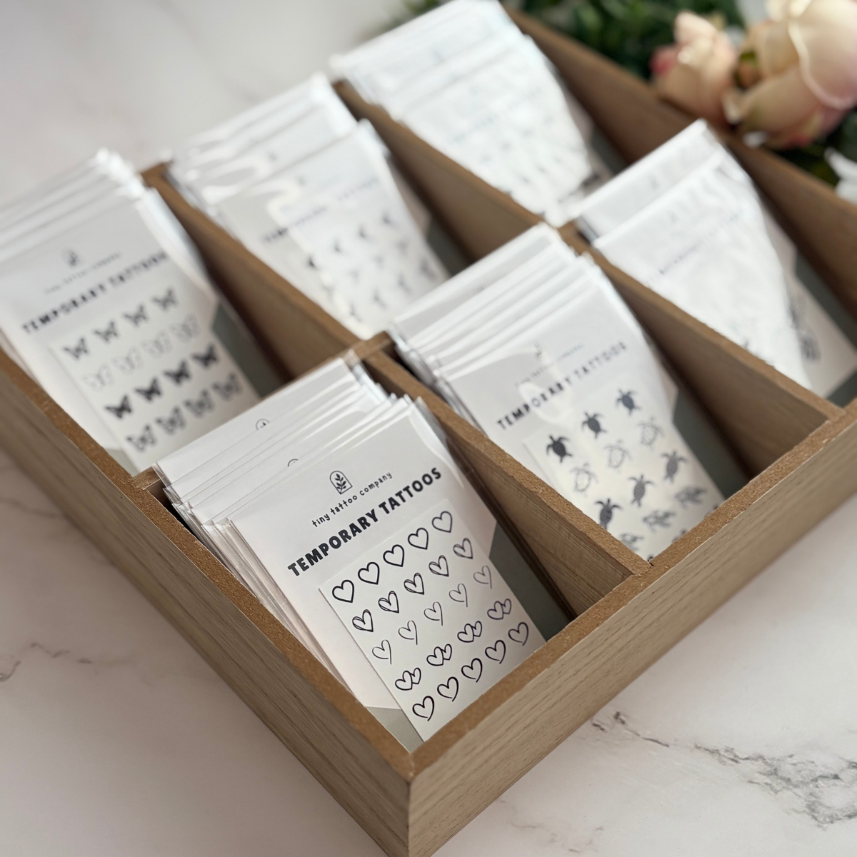 Mini Heart Temporary Tattoo Pack 🖤