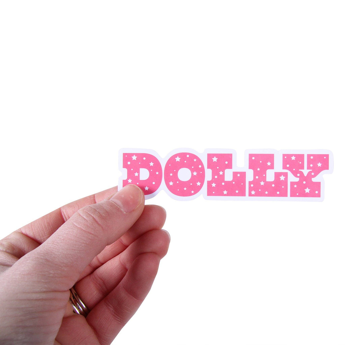 Starry Pink Dolly Vinyl Sticker