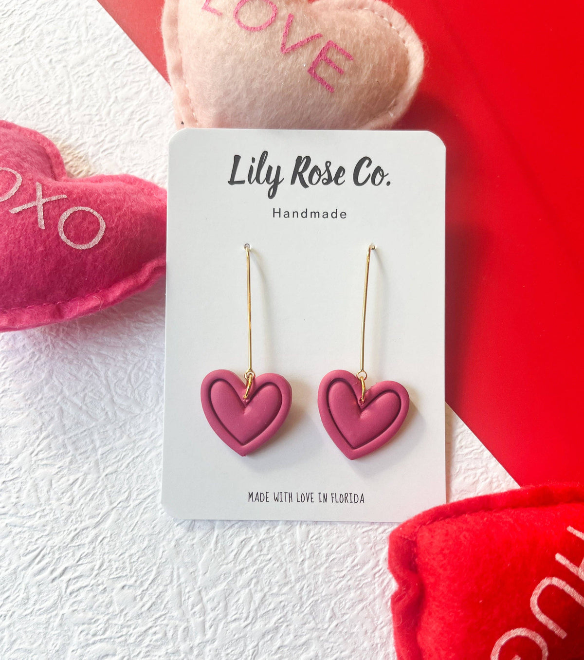 Heart Long Dangles