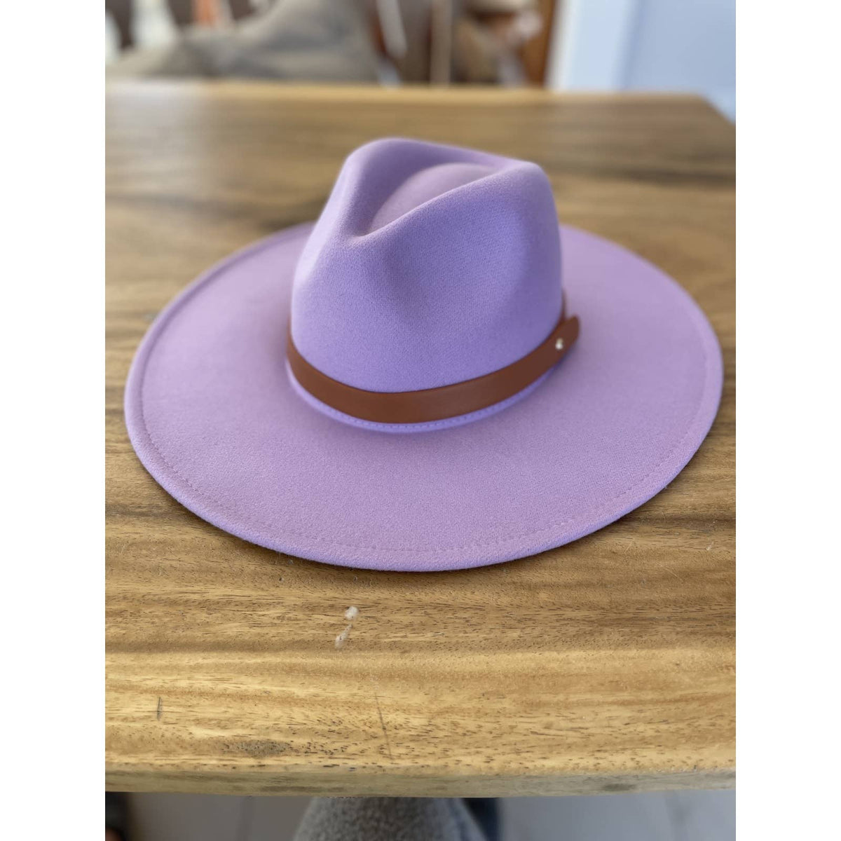 Structured Wide Brim Panama Hat in Vegan Felt