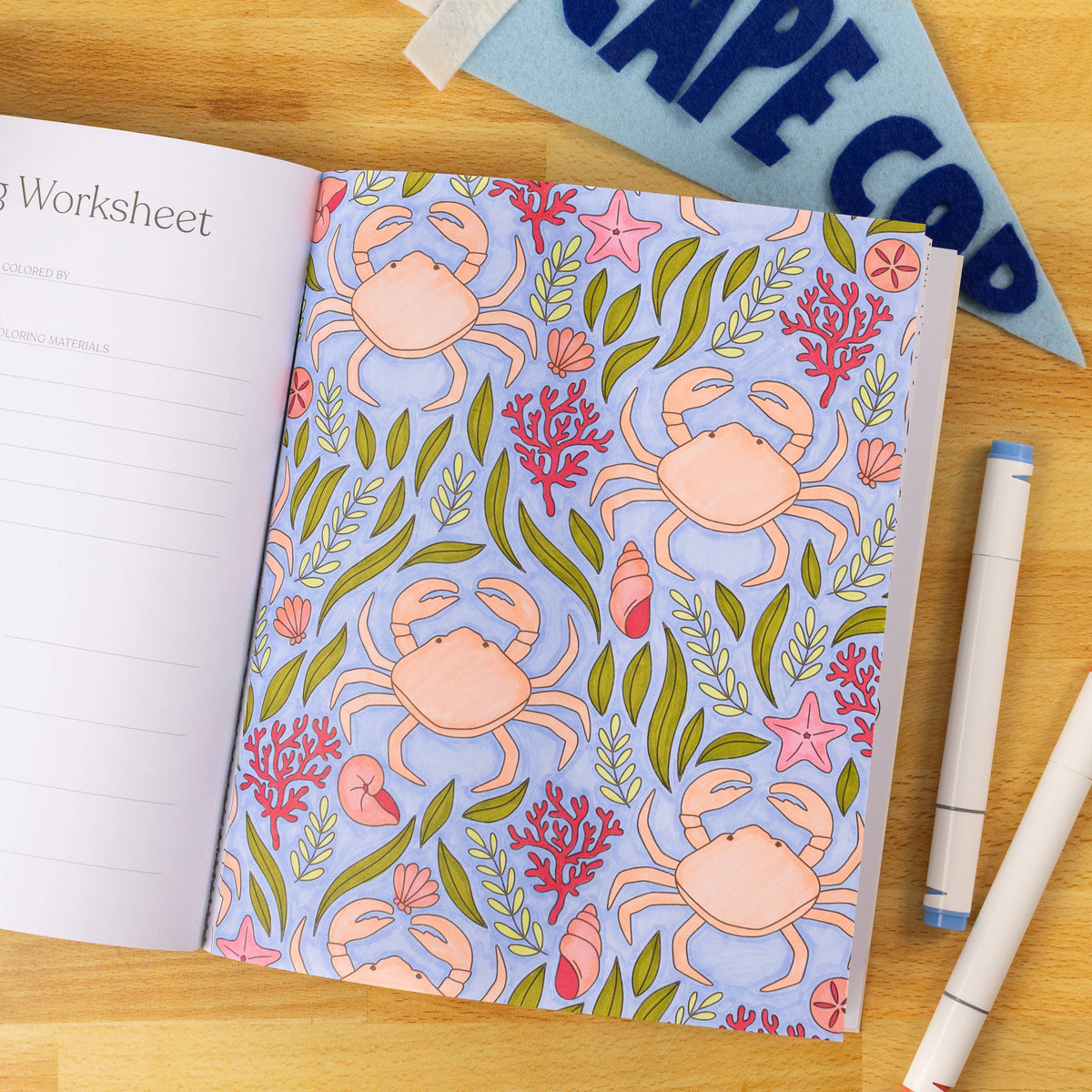 Coastal Americana Coloring Book