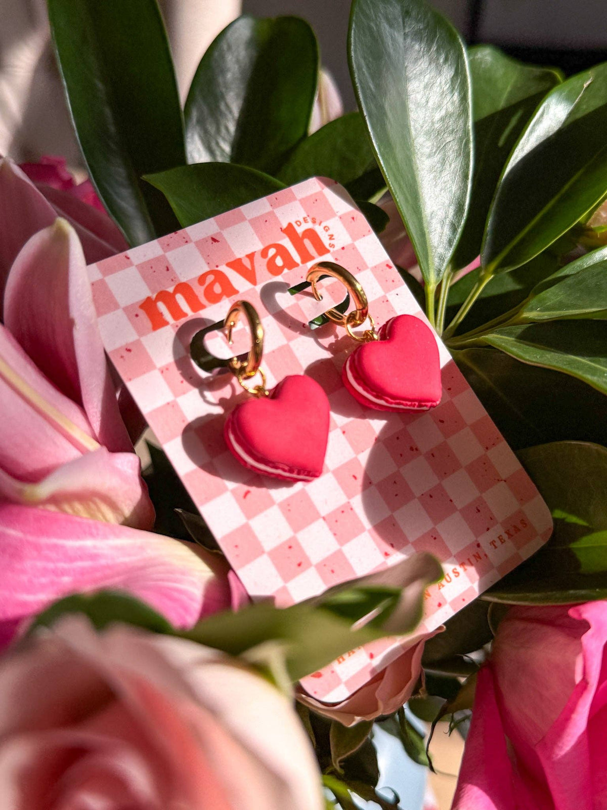 Heart Macaron Dangles