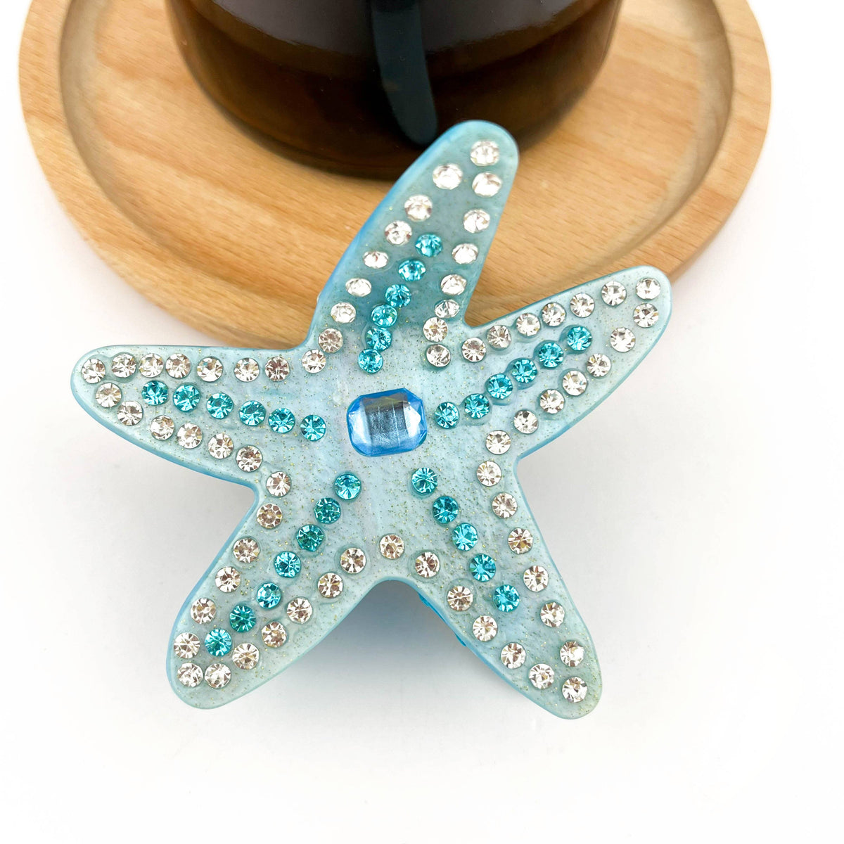 Diamond-studded Starfish Claw Clip, Luxury Hair Clip